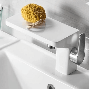Portia - Porcelain Faucet with Mini Shelf | Bright & Plus.