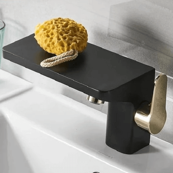 Portia - Porcelain Faucet with Mini Shelf | Bright & Plus.