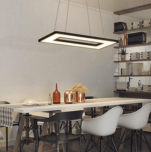 Regina - Modern Hanging  Frame LED Lamp | Bright & Plus.