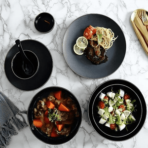 Rigorous Black Dining Set | Bright & Plus.