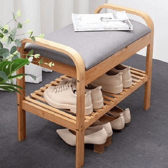 Rilynn - Shoe Rack with Bench | Bright & Plus.