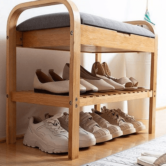 Rilynn - Shoe Rack with Bench | Bright & Plus.