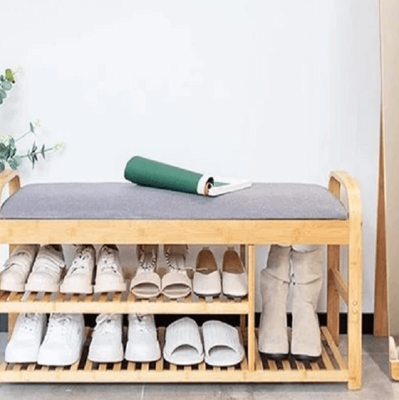 Rilynn - Shoe Rack with Bench | Bright & Plus.