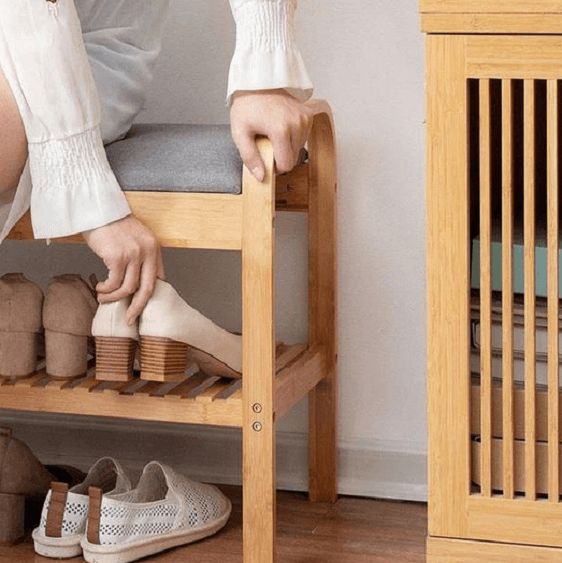 Rilynn - Shoe Rack with Bench | Bright & Plus.