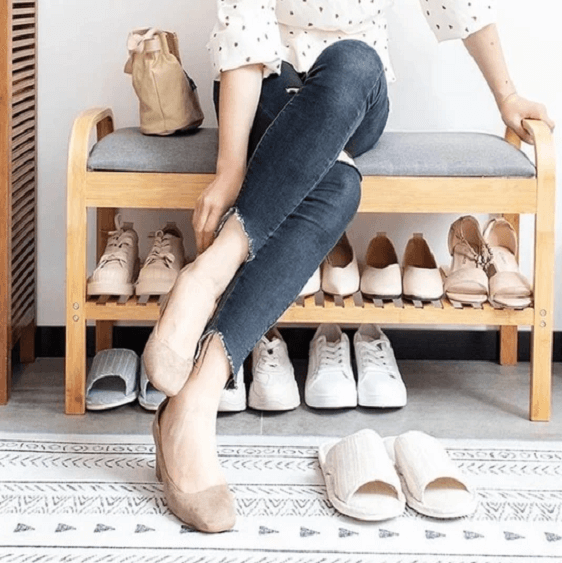 Rilynn - Shoe Rack with Bench | Bright & Plus.