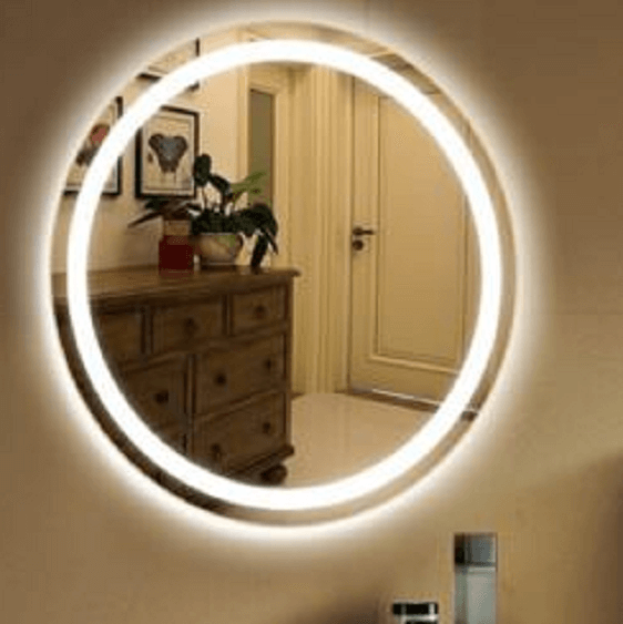 Rosetta - LED Light Frame Round Mirror | Bright & Plus.