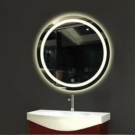Rosetta - LED Light Frame Round Mirror | Bright & Plus.