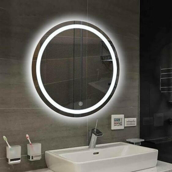 Rosetta - LED Light Frame Round Mirror | Bright & Plus.