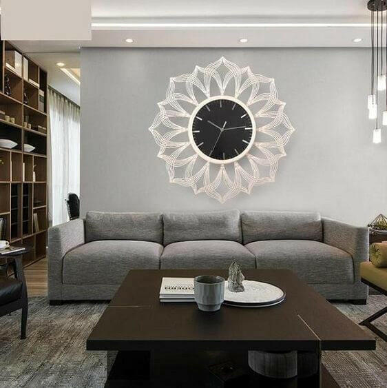 Sacha - Large Silent Modern Clock | Bright & Plus.