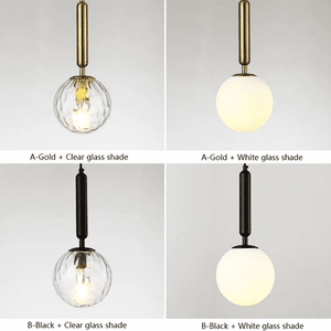 Scandinavian - Modern Glass Ball Wall Lamp | Bright & Plus.
