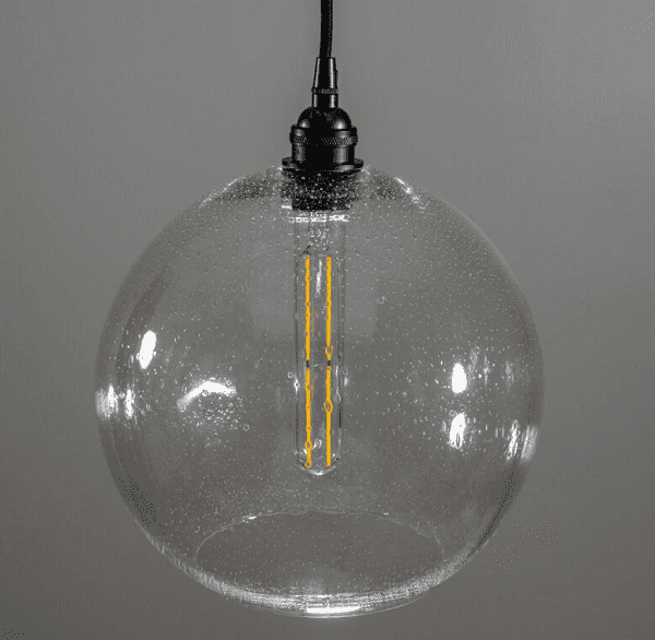 Helmut - Seeded Globe Pendant Light Fixture