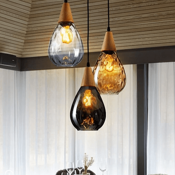 Sergia - Modern Nordic Drop Glass Pendant Lamp | Bright & Plus.
