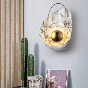 Shell Shape Brass Wall Light | Bright & Plus.