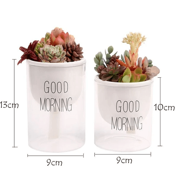 Shuka - Automatic Watering Ceramic Planter Pot | Bright & Plus.