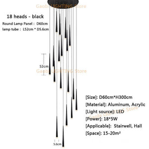 Wi - Conical Tube Black LED | Bright & Plus.