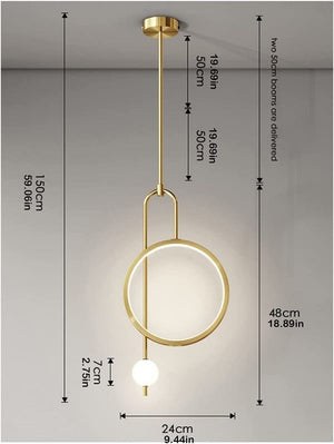 Strom - Gold Ring Pendant Light Modern