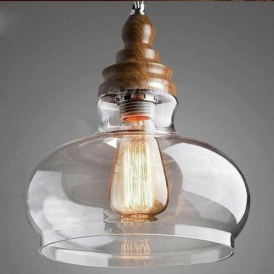 Thalia - Clear Glass Vintage Antique Hanging Light | Bright & Plus.