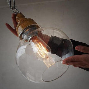 Thalia - Clear Glass Vintage Antique Hanging Light | Bright & Plus.
