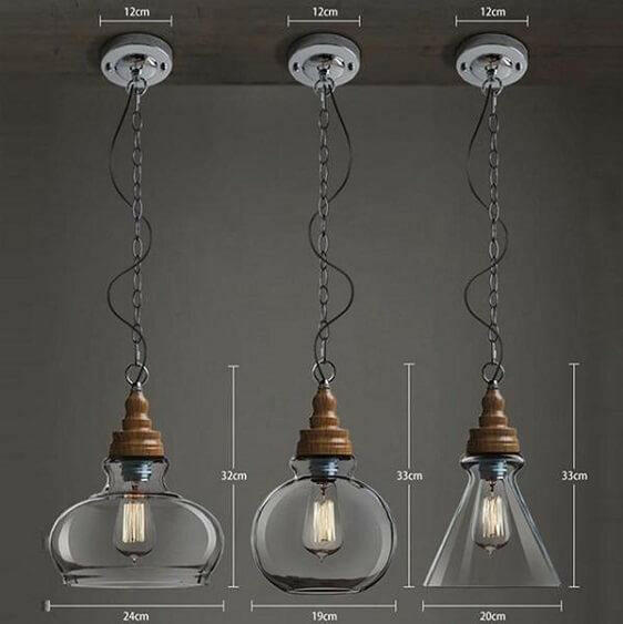 Thalia - Clear Glass Vintage Antique Hanging Light | Bright & Plus.