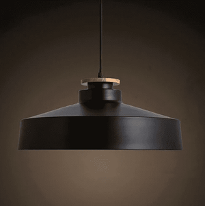 Tizia - Contrast Metal & Wood Pendant Lights