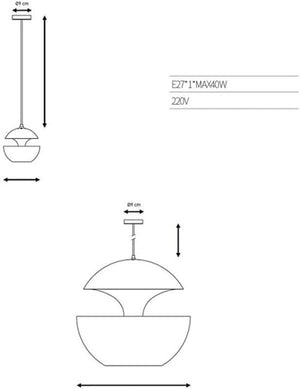 Ursula - Apple Led Pendant Lamp