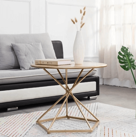 Vera - Modern Nordic Wrought Iron Coffee Table | Bright & Plus.