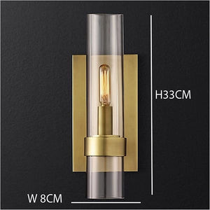 Wall Lamp LED Wall Design with Cylindrical Glass Tube