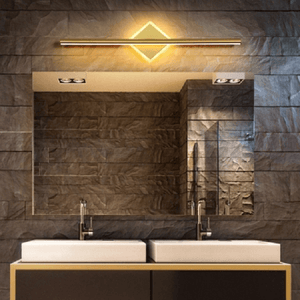 White Gold Bathroom Vanity Mirror Lamp Light | Bright & Plus.