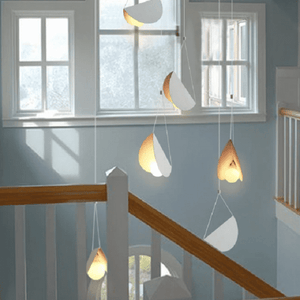 Glider - White glider pendant light chandelier | Bright & Plus.