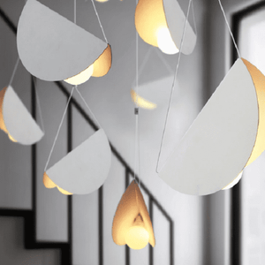 Glider - White glider pendant light chandelier | Bright & Plus.