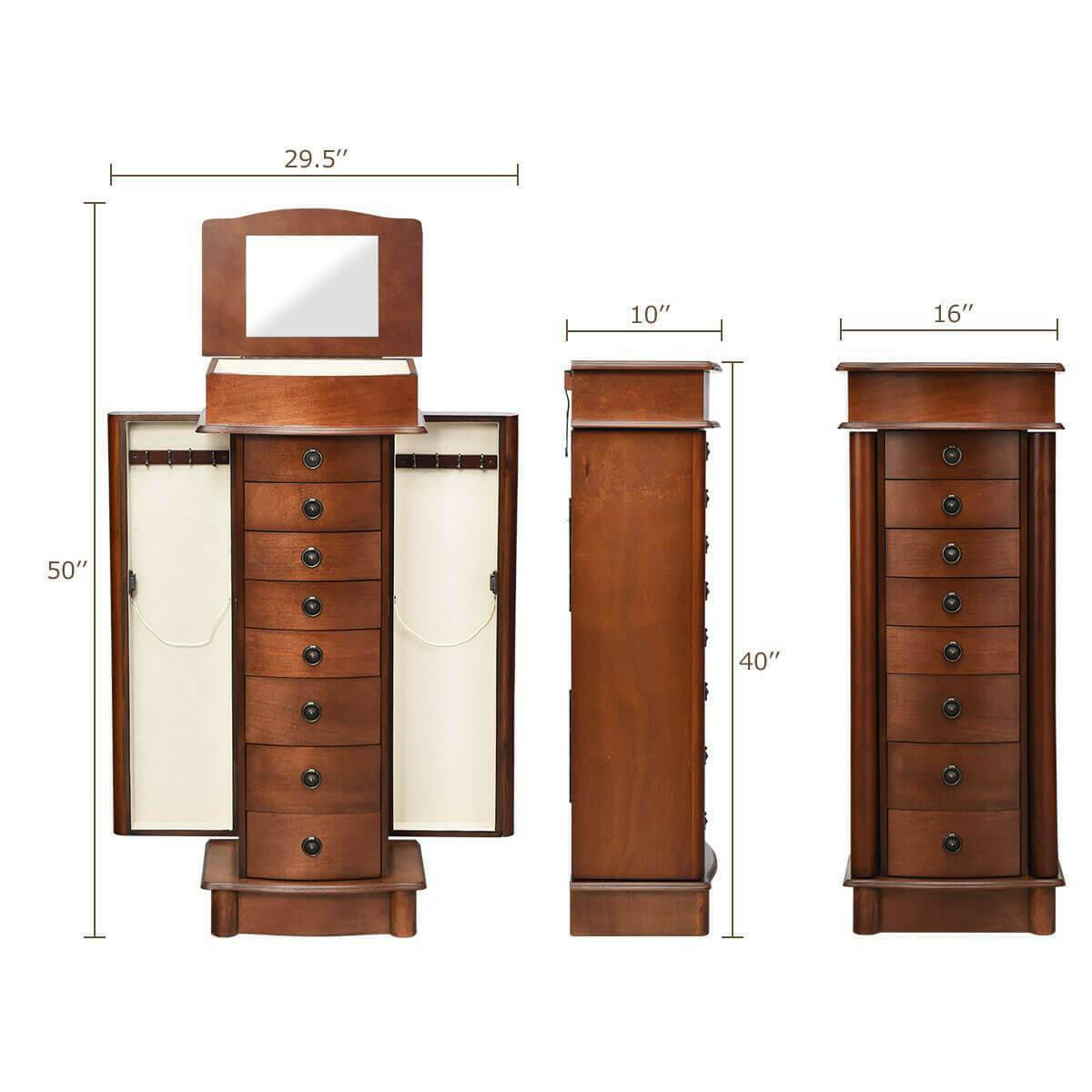 Box Stand Jewelry Cabinet | Bright & Plus.