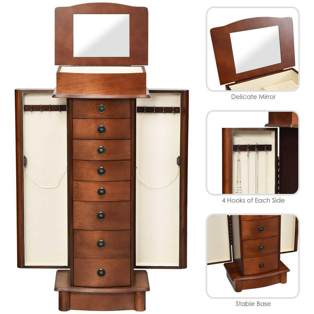 Box Stand Jewelry Cabinet | Bright & Plus.