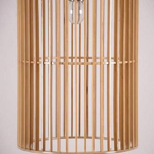 Wooden bird cage pendant light | Bright & Plus.
