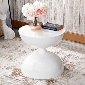 Zephyr - Modern Hourglass Accent Side Table | Bright & Plus.