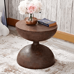Zephyr - Modern Hourglass Accent Side Table | Bright & Plus.