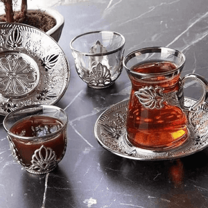 Zinc Casting Tea Cup & Saucer Set | Bright & Plus.