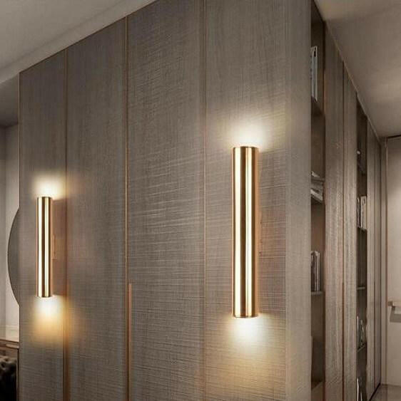 Tobias - Modern Nordic Art Deco Cylinder Wall Lamp | Bright & Plus.